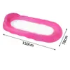 Tubes Flotteurs gonflables Tubes cintre d'eau flottant coussin d'air de natation portable PVC pliant avec bras arrière accessoires de piscine P2