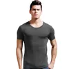 Camiseta Feminina Camiseta Manga Curta Masculina Modal Roupa Intima Masculina Fina Decote Redondo TightFitting Bottom Shirts Moda Fitness Tees Tops 23519