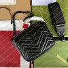 Damowe moda mody design luksusowe kwadratowe pikowanie mini łańcuchowa torba na ramię w torbie na ramię torebka torba komunikatorowa top lustro jakość 739681 torebka torebki