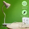 Lámparas de mesa Clip Lámpara LED Alto brillo Sin parpadeo Ahorro de energía Diseño de manguera flexible Gran ángulo de iluminación 3000K-6000K Escritorio