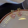 Charme LATS Unique Design Exquis Rose Zircon Boucles D'oreilles pour Femmes 2023 Nouvelle Mode Élégante Douce Boucle D'oreille Tendance Bijoux Cadeau De Fête AA230518