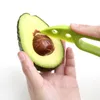 Utensili per frutta e verdura 3 in 1 Affettatrice per avocado Karitè Corer Burro Pelapatate Separatore di polpa Coltello in plastica Gadget da cucina 230518