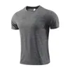 LL Mężczyźni Outdoorowe Koszulki Nowa fitness siłownia piłkarska siatka z tyłu Sport Sports Szybki sucha T-shirt chudy mężczyzna