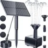 Andra trädgårdsmaterial Solar Fountain Water Pump Kit Solar Powered Water Fountain With Stake For Outdoor Bad Bath Pond Pool Garden Fish Tank Yard G230519