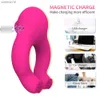 Jouets pour adultes 10 Fréquence Sucer Vibrateur Sex Shop Pénis Anneau Clitoris Sucker Cock Ring Produits Pour Adultes Scrotum Masseur Sex Toys pour Couple L230519