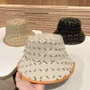 Designer Bucket Hats for Men Women PU Leather Sun Hat Traveling Sun Protection Caps Casquette Full Letter Breathable Sunbonnet