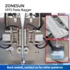 Zonesun ZS-FP220 VFFS سائل Bagger Ketchup Pasta CHISPAT CASUSE POUCHES تعبئة التعبئة والتغليف مضخة دوار مؤازرة الختم