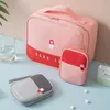 Nouvelle trousse médicale de premiers soins de voyage étanche à l'eau en plein air Camping sac de survie d'urgence étui à pilules ménage Portable boîte de rangement en tissu