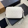 Vrouwen lou zelfs cameratas echt lederen vierkante crossbody handtas tofu tassen portemonnee gouden ketens ontwerper de draagtas