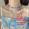 Choker Chokers 2023 Trend 3Pcs/Set Colorful Acrylic Resin Little Daisy Flower Metal Chain Stacking Necklace For Women Girl Party Jewelry