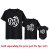 Aile Eşleşen Kıyafetler Yeni Aile Oyunu Günü Gömlek Pamuk Kısa Kollu Eşleştiren Anne ve Baba Çocuk T-Shirt Top Bebek Tulum Komik Aile Futbol Giyim G220519
