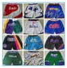 Hommes Team Basketball chauffe Shorts Just Don Short Sport Wear Pant avec Pocket Bull Zipper Sweatpants Bleu Blanc Noir Rouge Violet Cousu Bonne taille S-XXXL