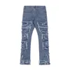 Jeans masculinos Retro Hole rasgou os homens Straight Washed Harajuku Hip Hop calça de jeans solteira Vibe estilo casual calças Jean 230519