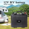 12V 100AH ​​LIFEPO4 Batterijpakket Oplaadbare lithiumijzerfosfaatbatterij voor camping Boat RV Golfkar Solar Inveter