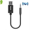 Araba Bluetooth Alıcı Araba Kiti Mini USB 3.5mm Jack Aux Audio MP3 Müzik Dongle Adaptörü Kablosuz Klavye FM Radyo Hoparlör