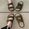 Внешние тапочки женские платформы Flats Обувь Casual Fashion Brown Sandals Ladies Comfort Flip Flops Summer Non Slip Slippers 2023 x230519