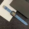 Fashion Designer horlogebanden riem voor Apple horlogeband 38mm 42mm 40mm 41mm 44mm 45mm 49mm iwatch 7 6 5 4 3 2 bands luxe PU lederen bandjes armband letter