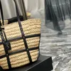 2023 10a Premium moda luksurys torba projektantka kobieta Mężczyzna Warkocz Torebka Słomka Słomka Bagaż Bagaż torby na ramię Rive Gauche Makeup Pochette Clutch Torby