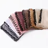 Ethnic Clothing Stretchable Jersey Head Scarf Black Beaded Pendants On One End Soft Cotton Shawl Muslim Women Wideshawl Hijab