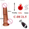 Adult Toys Automatic Telesic Heating Dildo Vibrator G-Spot Massage Huge Realistic Penis Erotic Anal Sex Toys For Women Adult Products L230519