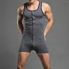 Undershirts aiiou sexy ondergoed mannen jumpsuit tuchard worstel singlet singlet uit één stuk bodysuit shorts bouch bokssporken homo kleding