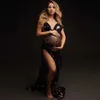 スパゲッティストラップスパンコールマタニティフォトグラフィー衣装妊婦マタニティ写真撮影スパンコールロングドレスR230519を見る