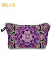 Sacs à cosmétiques Mandala fleurs sac pour femmes Portable maquillage trousse de toilette accessoires de voyage cadeau pratique lavage sac à main embrayages