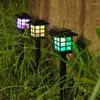 6/4/2pcs LED 태양 광 야외 방수 하우스 잔디 조명 조경 안뜰 마당 보도 조명을위한 정원 장식