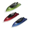 ElectricRC Boats Ship 24 GHz Mini 5kmh RC Racing Boat Radio Remote Controlled High Speed with LED Light Palm Summer Water Toy Model 230518