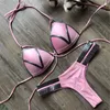 Damen-Bademode, rote Badebekleidung, Push-Up-Badeanzug, Damen-Halter, Biquini, gepolsterter Badeanzug, Goldprägung, brasilianischer Bikini-Set, Tanga, sexy Bikini 230519