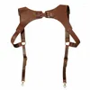 Belts Men's Leather Harness Waist Belt Vest Straps Vintage Body Bondage Harajuku Ornament Unisex Suspender Brace Buckle