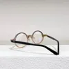 サングラスは日本の最高品質のアセテートラウンド眼鏡レトロデザイナーブランドメンズグラスミオピア光学アイウェアアンリ