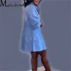 Robes Décontractées De Base Printemps Été Femmes Jean À Manches Longues Lâche Denim Mini Robe Sexy Vestidos Casual Fête Vacances Rue Revers Chemises Robes 230519