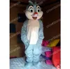 Simulation Blue Squirrel Mascot Costumes Cartoon Carnival Unisexe Adults Tenue d'anniversaire Party Halloween Christmas Outdoor Tined
