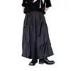 Pantaloni da uomo Uomo Donna Nero scuro Moda Giappone Harajuku Streetwear Allentato Casual Gamba larga Kimono Gonne Coppia Pantaloni gotici