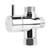 Vinkel S 12 3 -vägs anslutning Dusche Diverter Water Separator Switch Adapter Control Head Faucet Badrumstillbehör 230518