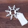 Vinterbröllop gynnar Silver Snowflake Wine Bottle Opener Party Giveaway gåva till gäst