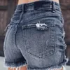 Pantaloncini attivi Jeans da donna a vita alta con buco del vento estivo da donna Camicie abbottonate a maniche corte da donna Atletico con tasche