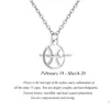 Pendant Necklaces 12 Zodiac Sign Sier Horoscope Constellations Stainless Steel Necklace Men Women Jewelry Gift Drop Delivery Dhgarden Dhmws