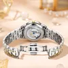 Polshorloges luxe originele merk horloge voor vrouwen waterdichte diamant automatisch skelet mechanische dames jurk polshorloge armband cadeau set 230519