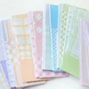 8packs/LOT Plaid Shop Series Blocco note in carta con materiale per messaggi freschi