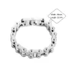 Chain 16mm Steel Motor Biker Bracelet For Men''s Punk Personality Stainless Silver color Motorcycle Chains Bracelets 230518