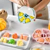 Cake Tools Little Bear Silicone Forms For Baking Decorating Tool With Lid Ice Cream Jelly Mold Baby Food Supplement Steamed Milk 230518
