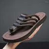Kappy męskie letnie klapki w plażowej modzie modzie Flat Sandal Designer Bue Lekkie produkty S 2023