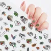 Nagelstickers 3D -sticker dame gezicht geometrisch voor abstract beeldontwerp nagels accessoires manicure