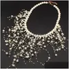 Collane con ciondolo Collana da donna da donna Elegante sposa Trendy Accessorio alla moda Regalo Gioielli Ragazza Light Chic Pearl Style Fashion Orna Dhbca