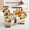 Opbergdozen roteren cosmetische doos grote capaciteit lippenstift wenkbrauw potloodhouder oogschaduw make -up borstel organisator houders