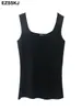 Women's Tanks Camis sexy knit tank top women high quality slim camisole female knit Women's Freedom seamless crossover racerback 230518