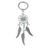 New Silver Dream Catcher Portachiavi Colorato Pietra Naturale Ala Nappa Charms Ciondolo Fatto A Mano Donna Uomo Ornamenti Borsa Regali Fortunati