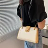 Bolsos de noche de diseñador de lujo, bolsos de cuero Pu para mujer, bolso de hombro con cadena con asa, bandolera cruzada de tamaño mediano de Color sólido